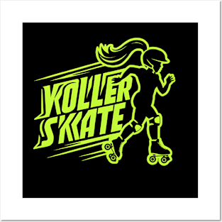 Roller Skater Girl Posters and Art